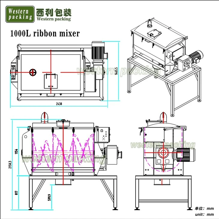 plastic powder mixer