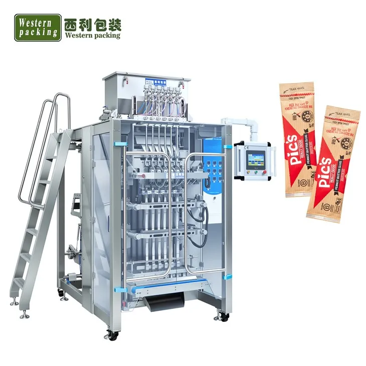 Mesin Pembungkus Cecair Sachet Bentuk Tidak Teratur Pelbagai Trek